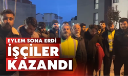 Şehir Hastanesi eyleminde işçilerin yüzü güldü