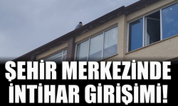 Şehir merkezinde intihar girişimi!