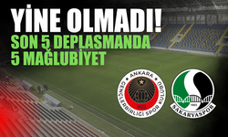 Sakaryaspor deplasmanda yine kaybetti!