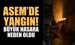 ASEM'de yangın: Bir iş yeri kullanılamaz hale geldi