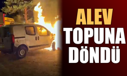 Park halindeki araç alev topuna döndü!