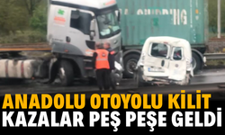 Yağmur ile kazalar peş peşe geldi