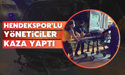 Hendeksporlu yöneticiler kaza yaptı! 4 yaralı