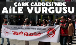 Çark'ta Aile temalı yürüyüş