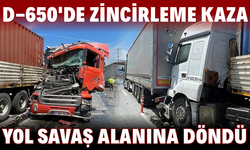 Zincirleme kazada yol savaş alanına döndü