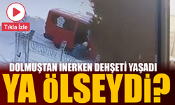 Dolmuştan inmek istedi, araç hareket edince böyle sürüklendi