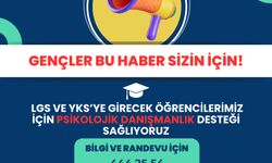 Sınava girecek öğrencilere destek!