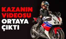 Genç motosikletli ölümünü böyle kayda almış