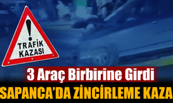 Sapanca’da Zincirleme Kaza: 3 Araç Birbirine Girdi