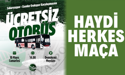 Sakaryaspor maçı için belediye ücretsiz otobüs seferleri düzenleyecek