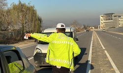 Komşuda 240 araç trafik men edildi
