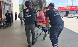 Bacağına korkuluk demiri saplanan çocuk yaralandı