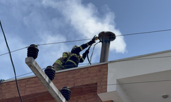 Bacadan çıkan kıvılcımlar itfaiyeyi harekete geçirdi