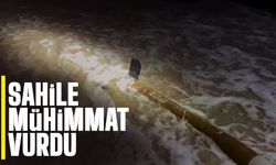 Karasu'da mühimmat sahile vurdu!