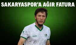 Sakaryaspor'a ağır fatura
