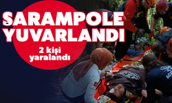 UTV şarampole devrildi: 2 yaralı