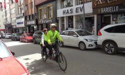Tandem bisikletle farkındalık oluşturmak istediler