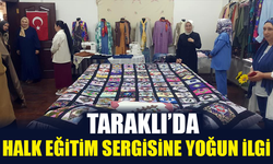 Taraklı'da Halk Eğitim Sergisine Yoğun İlgi
