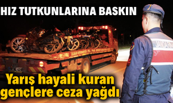 Yarışa başlayamadan yakalandılar!