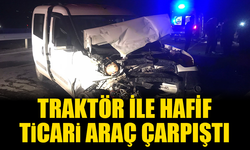 Kaynarca'da traktör ile hafif ticari araç çarpıştı