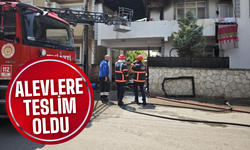 Alevlere teslim olan ev itfaiye erleri tarafından söndürüldü