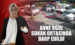 Anne ve oğluna sokak ortasında saldırı!