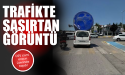 Sakarya'da trafikteki cisim herkesi şaşırttı!
