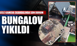 Sapanca’daki skandal olan bungalov yıkıldı