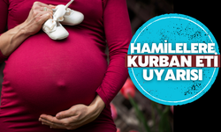 Hamilelere 'kurban eti' uyarısı