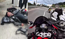 3 Motosikletlinin Yaralandığı Kaza Kamerada