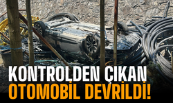 Sakarya'da Otomobil Takla Attı!