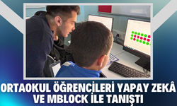 Ortaokul öğrencileri yapay zekâ ve mBlock ile tanıştı