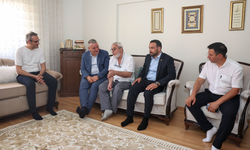 Başkan Çelik ve Başkan Haldızoğlu'ndan Hacı Ziyareti