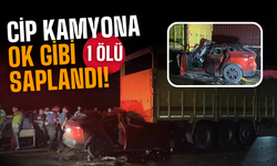Cip kamyona çarptı: 1 ölü!