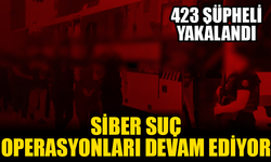 Siber suç operasyonları devam ediyor: 423 şüpheli yakalandı!