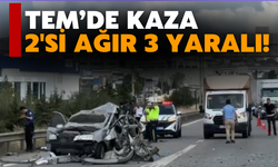 Otobüs ile Otomobil Çarpıştı: 2’si Ağır 3 Yaralı