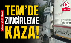 TEM Otoyolu’nda Zincirleme Kaza: Trafik Felç Oldu