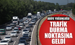 Sakarya’da trafik yoğunluğu havadan görüntülendi
