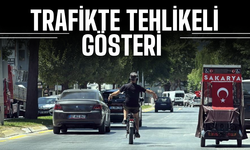 Sakarya'da Trafikte Tehlikeli Gösteri