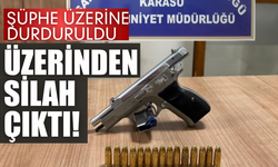 Şüpheli şahsın üzerinden silah çıktı!