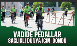Pedallar vadide sağlık için döndü
