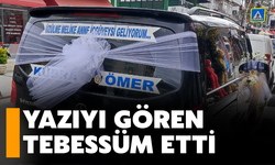 Gelin arabasını gören tebessüm etti!