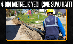 4 Bin Metrelik Yeni İçme Suyu Hattı!