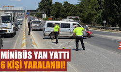 Sakarya'da Minibüs Yan Yattı: 6 Kişi Yaralandı