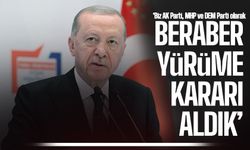 Cumhurbaşkanı Erdoğan: “Beraber Yürümeye Karar Verdik”