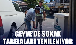 Geyve’de Sokak Tabelaları Yenileniyor