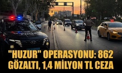 İstanbul’da "Huzur" Operasyonu: 862 Gözaltı, 1,4 Milyon TL Ceza