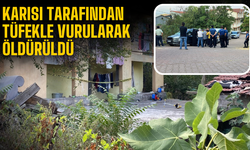 Karısı tarafından tüfekle vurularak öldürüldü
