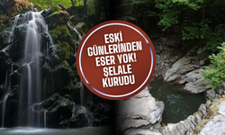 Maden Deresi'ndeki şelale kurudu
