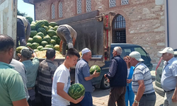 20 Ton Karpuz Ücretsiz Dağıtıldı